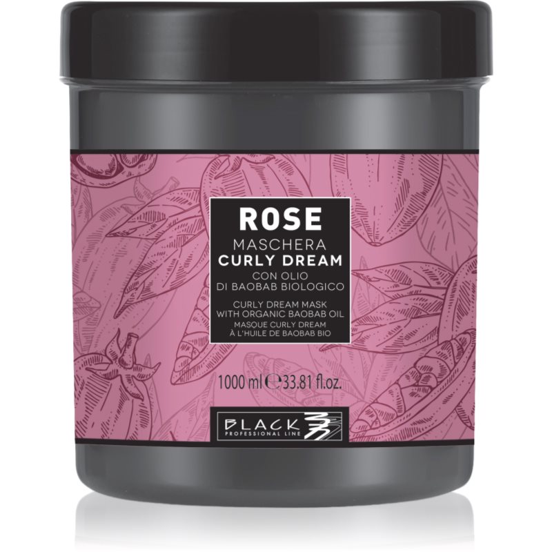 Black Professional Line Rose Curly Dream masca hidratanta pentru par ondulat si cret 1000 ml