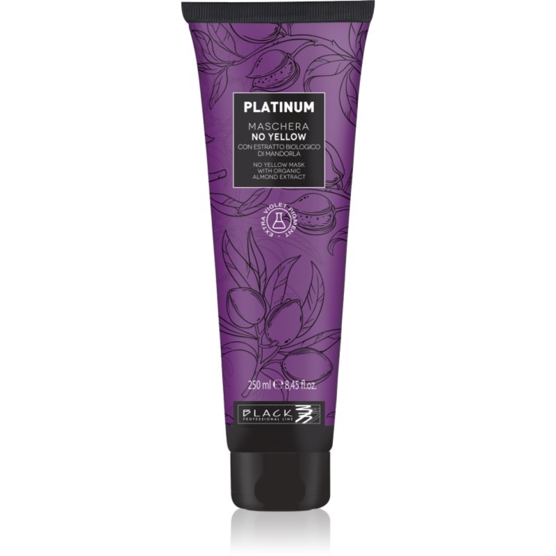 Black Professional Line Platinum No Yellow Masca de par neutralizeaza tonurile de galben 250 ml