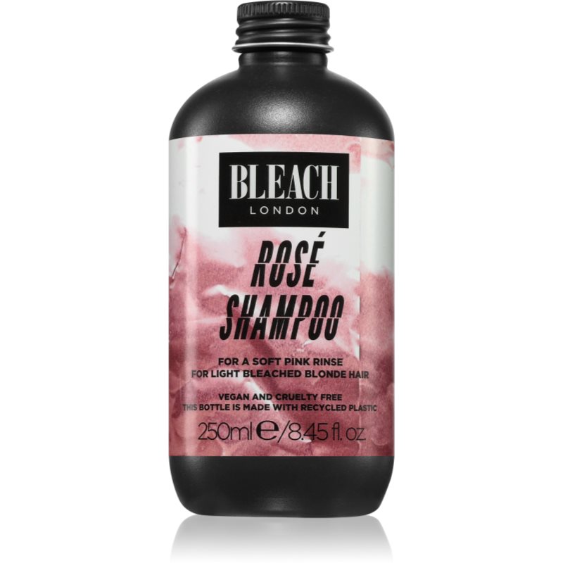 Bleach London Rosé Road Rosé șampon nuanțator pentru par blond 250 ml