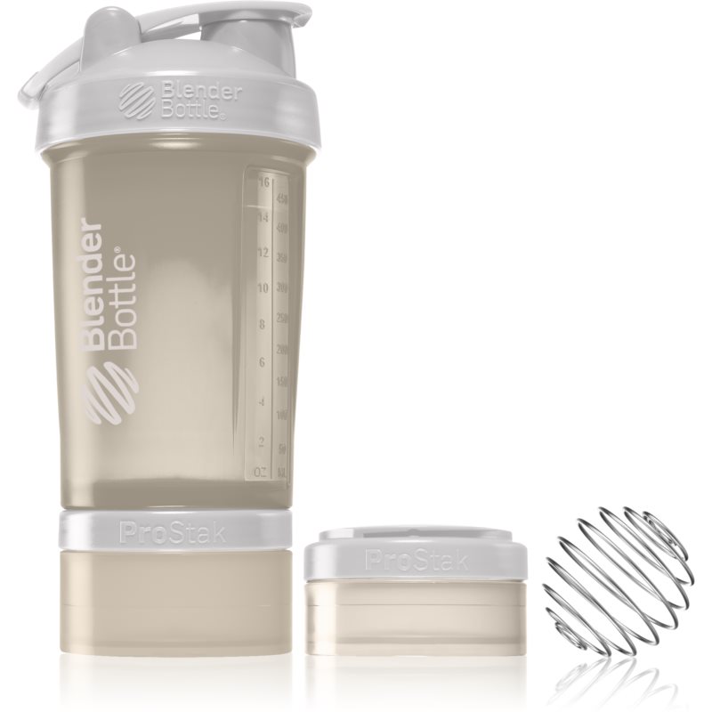 Blender Bottle ProStak Pro shaker pentru sport + rezervor culoare Smoke Grey 650 ml