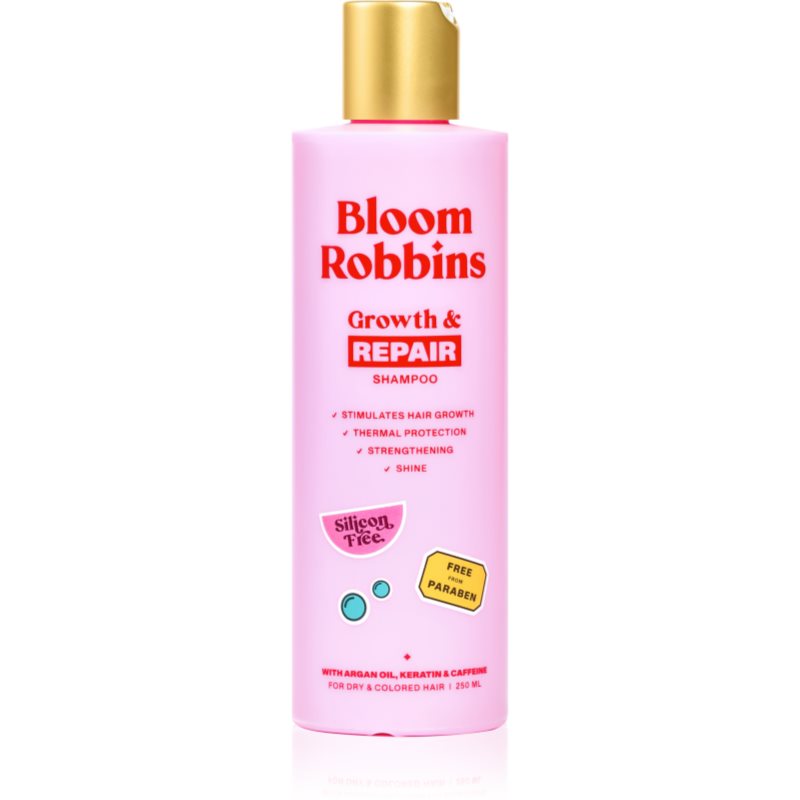 Bloom Robbins Growth & Repair șampon pentru păr uscat și deteriorat 250 ml