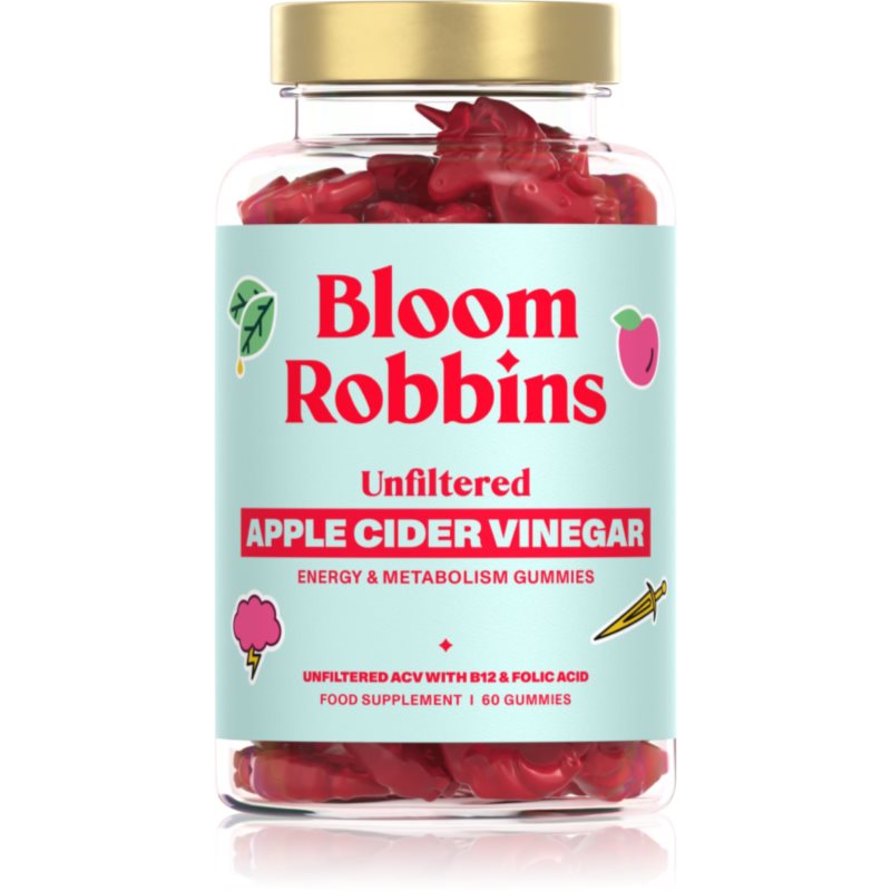 Bloom Robbins Energy & Metabolism Gummies Apple Cider Vinegar capsule moi masticabile pentru o bună digestie 60 buc