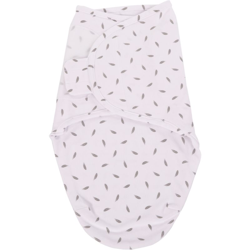 Bo Jungle B-Wrap Small Grey Feathers păturică de înfășat