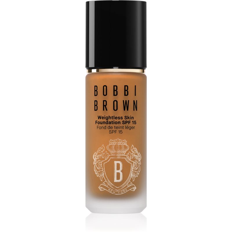 Bobbi Brown Weightless Skin Foundation SPF 15 machiaj persistent cu efect de hidratare culoare Warm Almond 30 ml