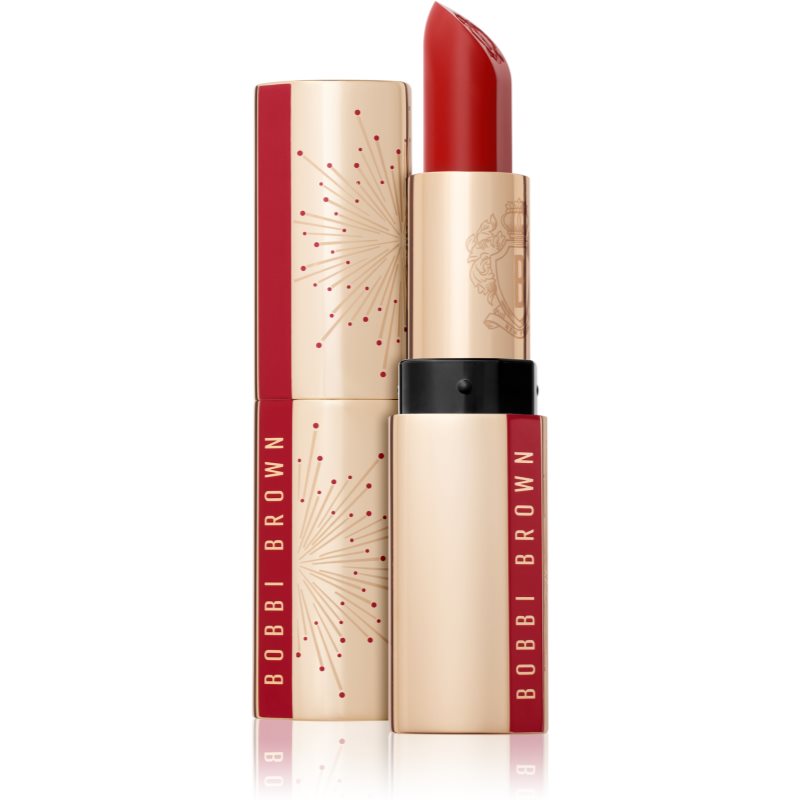 Bobbi Brown Holiday Luxe Lipstick ruj de lux cu efect de hidratare culoare Parisian Red 3,5 g