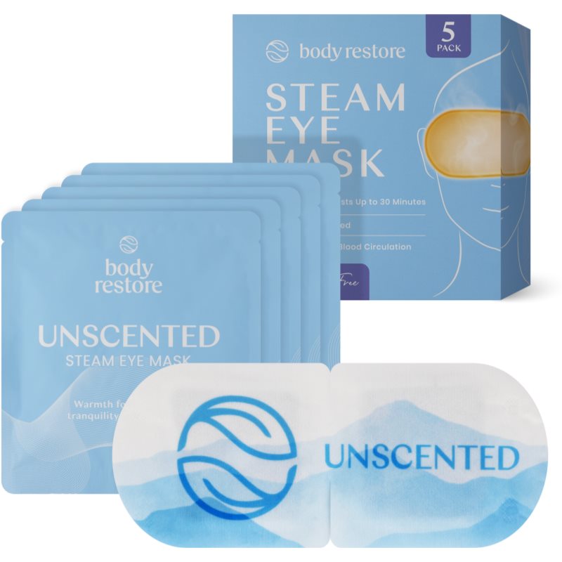 Body Restore Steam Eye Mask Unscented mască pentru zona ochilor fara parfum 5 buc