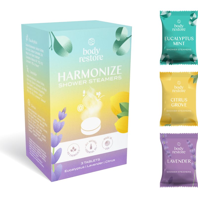Body Restore Harmonize Shower Steamers Duschtabletten Mix 3 St.