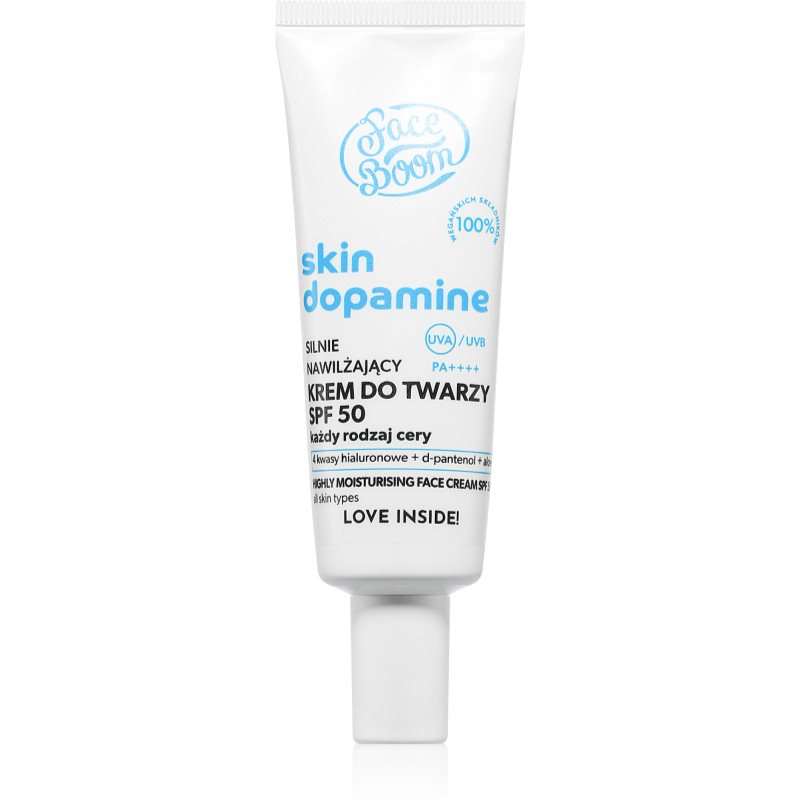 BodyBoom Skin Dopamine cremă hidratantă SPF 50 40 ml