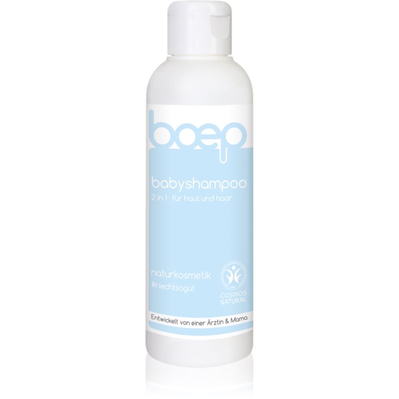 Boep Natural Baby Shampoo 2 v 1 2 in 1 gel de dus si sampon cu aloe vera pentru nou-nascuti si copii 150 ml
