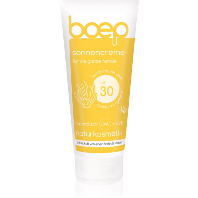 Boep Natural Sun Cream Sensitive crema pentru bronzat SPF 30 200 ml