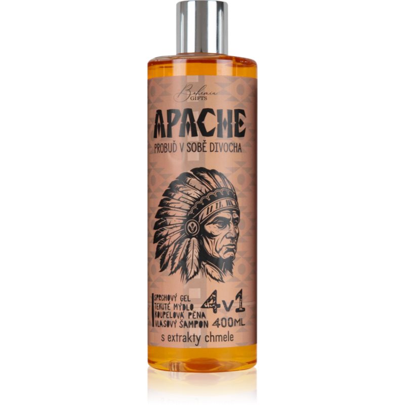 Bohemia Gifts & Cosmetics Apache gel de curățare 4 in 1 pentru bărbați 400 ml