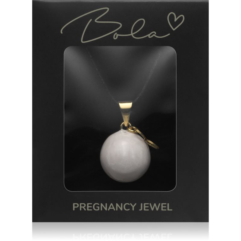 Bola ESSENTIALS White with heart charm clopoțel de maternitate 1 buc