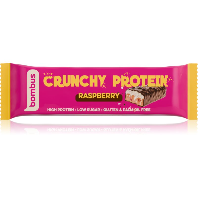 Bombus Crunchy Protein bară de proteine aroma Raspberry 50 g