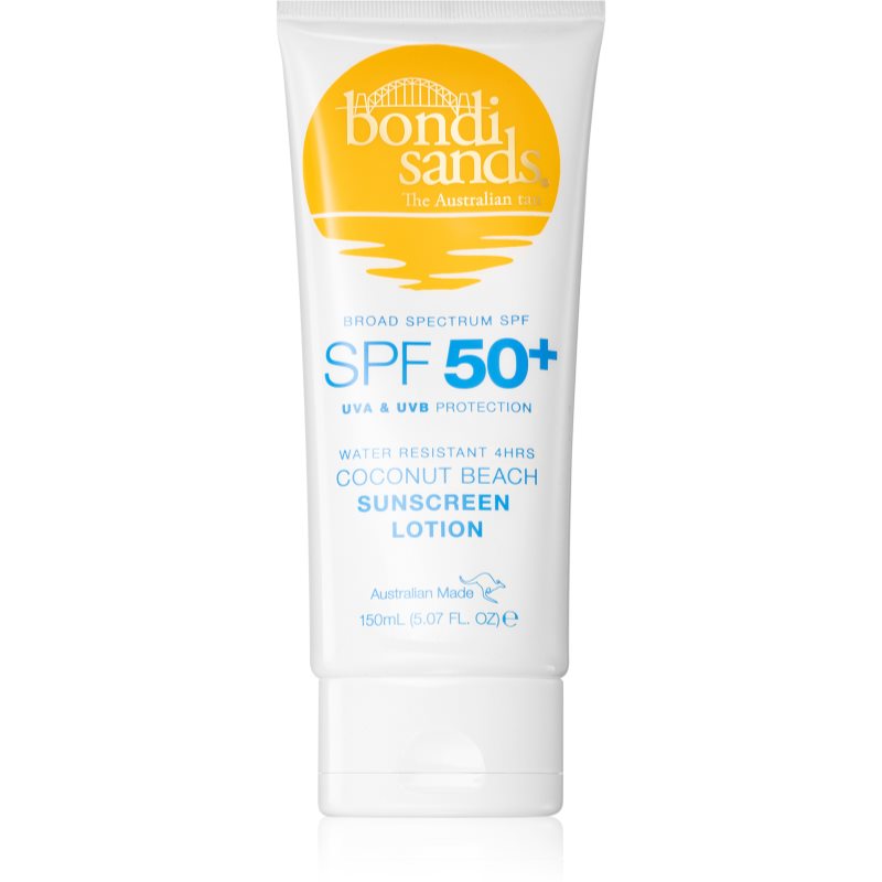 Bondi Sands SPF 50+ Coconut Beach crema de corp pentru protectie solara SPF 50+ cu parfum Coconut 150 ml