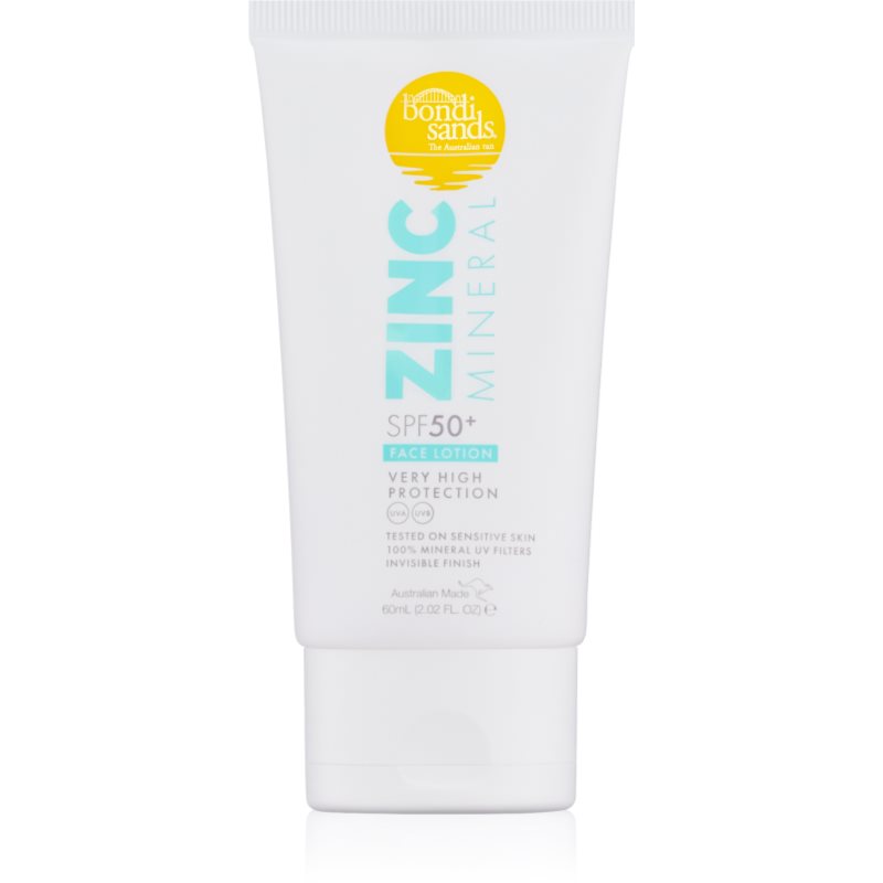 Bondi Sands SPF 50+ Zinc Mineral Face Lotion lotiune minerala pentru bronz faciale SPF 50+ 60 ml Bondi Sands SPF 50+ Zinc Mineral Face Lotion lotiune minerala pentru bronz faciale SPF 50+ 60 ml