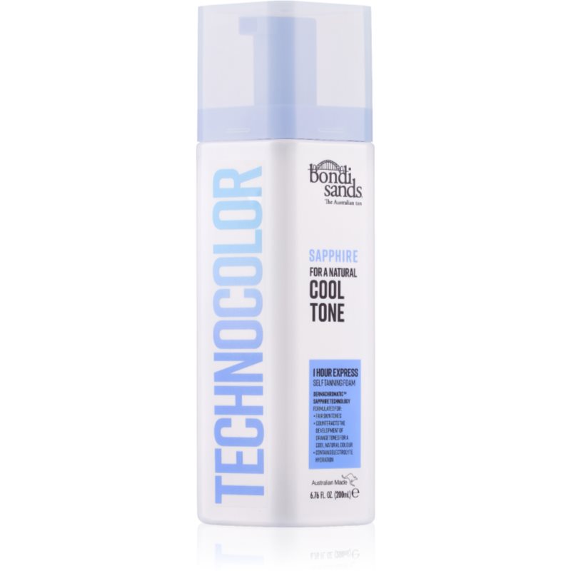 Bondi Sands Technocolor Sapphire spuma autobronzanta culoare Cool Natural 200 ml