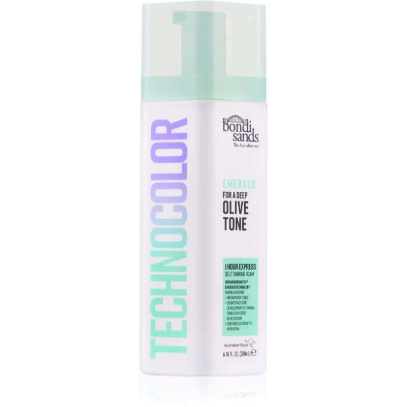 Bondi Sands Technocolor Emerald spuma autobronzanta culoare Golden Olive Bronze 200 ml