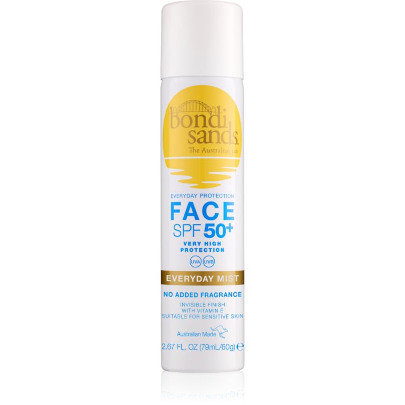 Bondi Sands SPF 50+ Everyday Face Mist aburi de protecție faciale SPF 50+ 60 g Bondi Sands SPF 50+ Everyday Face Mist aburi de protecție faciale SPF 50+ 60 g