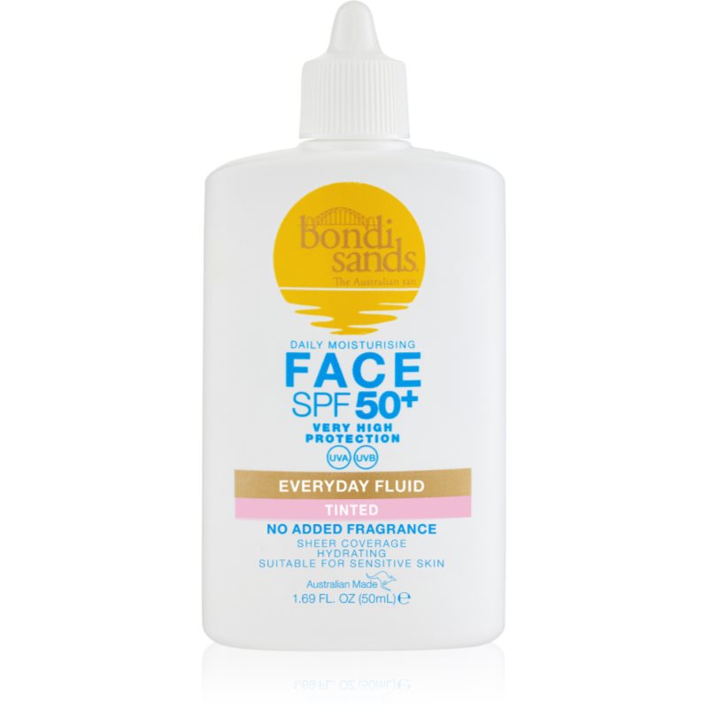 Bondi Sands SPF 50+ Everyday Face Fluid Fluid nuantator cu textura usoara faciale SPF 50+ 50 ml