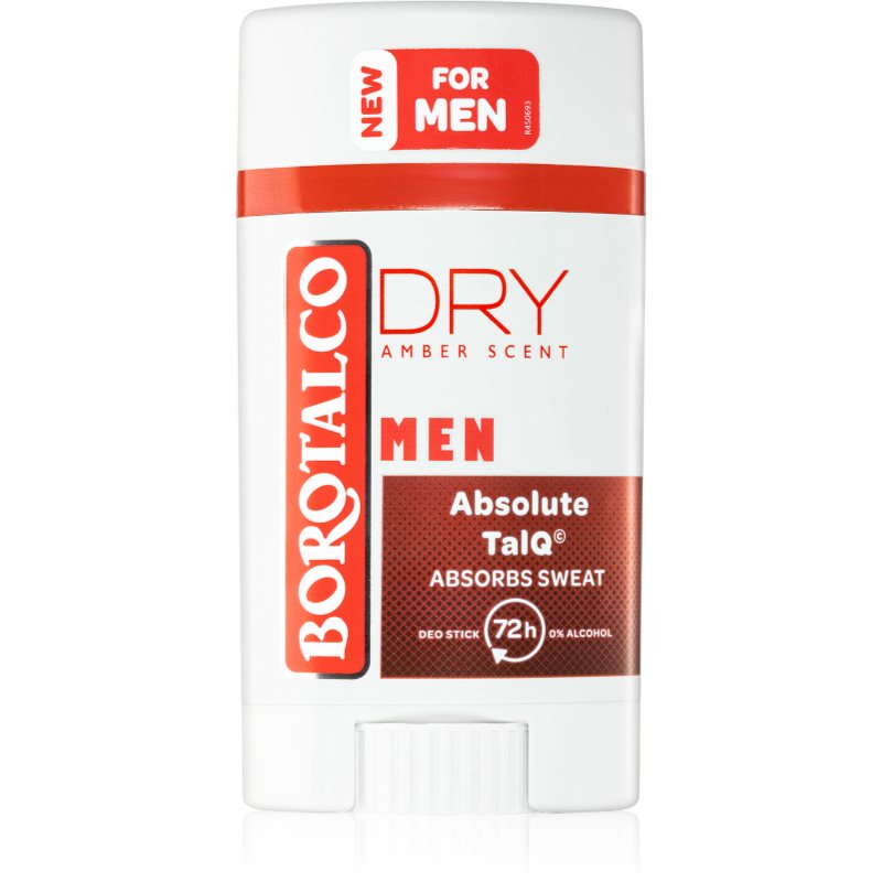 Borotalco MEN Dry deodorant stick 72 ore pentru bărbați Amber Scent 40 ml