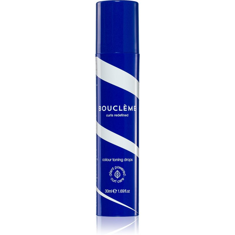 Bouclème Curl Colour Toning Drops Fluid Nuantator Cu Textura Usoara Pentru Parul Blond Cu Suvite 30 Ml