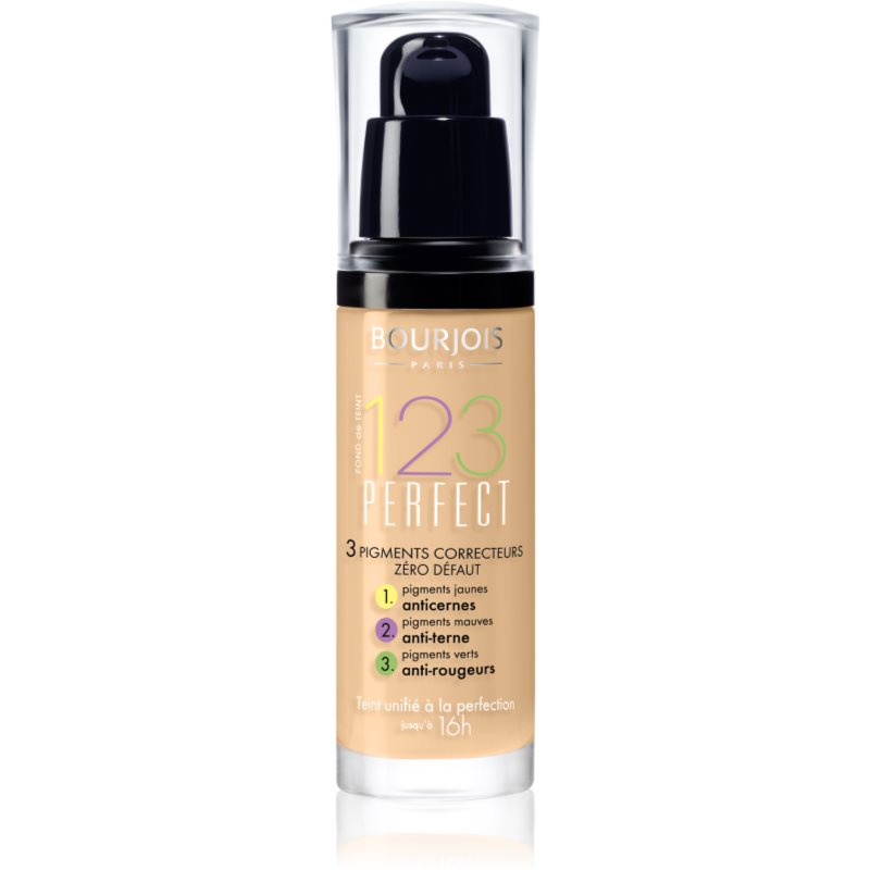 Bourjois 123 Perfect fond de ten lichid pentru look perfect culoare 53 Beige Clair SPF 10  30 ml