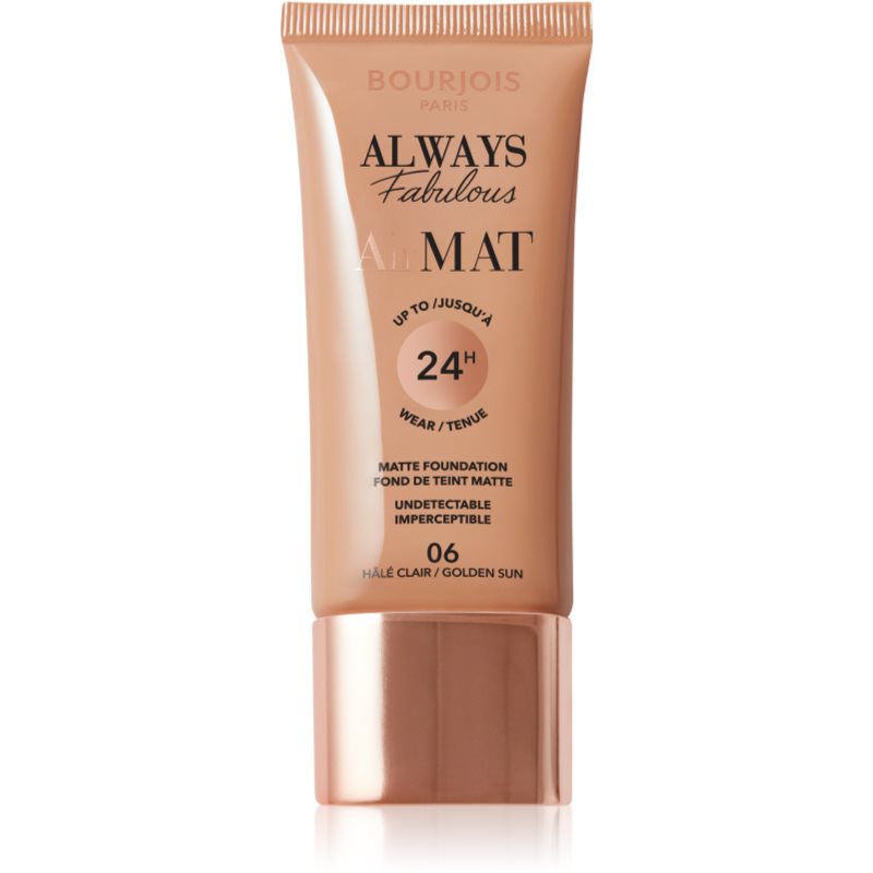 Bourjois Air Mat machiaj cu efect matifiant culoare 06 Golden Sun 30 ml