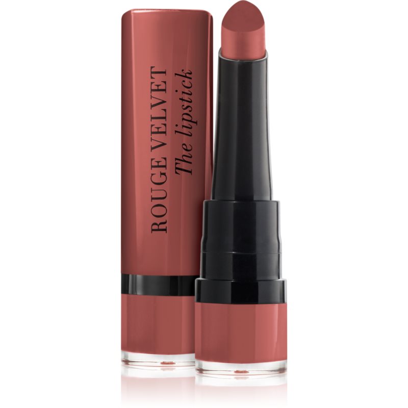 Bourjois Rouge Velvet The Lipstick ruj mat culoare 48 Mocha’Mour 2.4 g