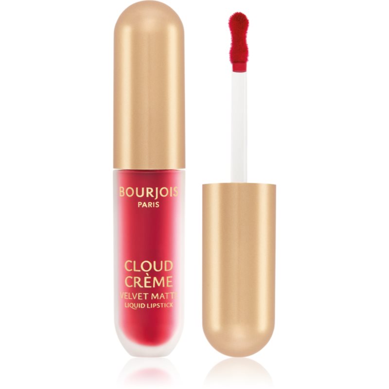 Bourjois Cloud Crème Velvet Matte ruj lichid ultra mat culoare 07 Red-y or Not 3.1 ml