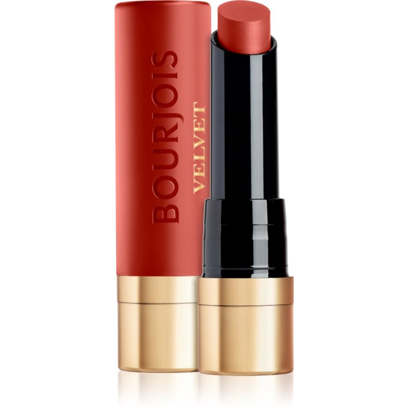 Bourjois Rouge Velvet The Lipstick ruj cu persistenta indelungata cu efect matifiant culoare 53 Caramel Salé 2.4 g