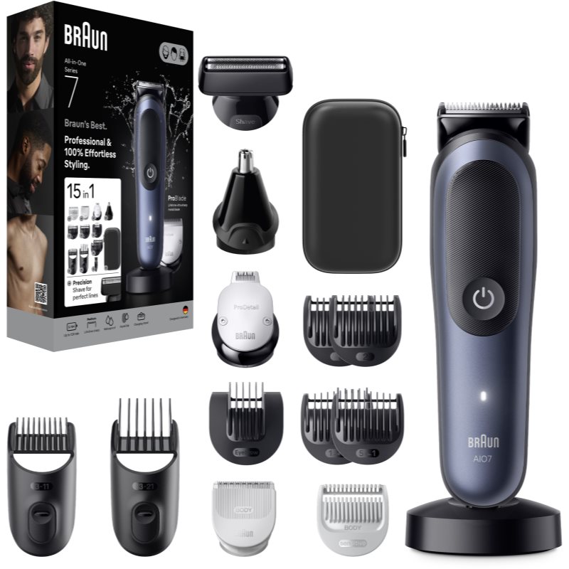 Braun All-In-One Series 7 AIO7580 set pentru îngrijirea părului, a bărbii și a corpului 15în1 1 buc
