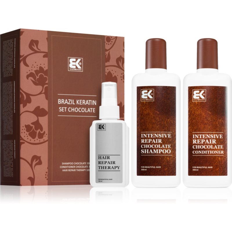 Brazil Keratin Set Chocolate set cadou(cu unt de cacao)