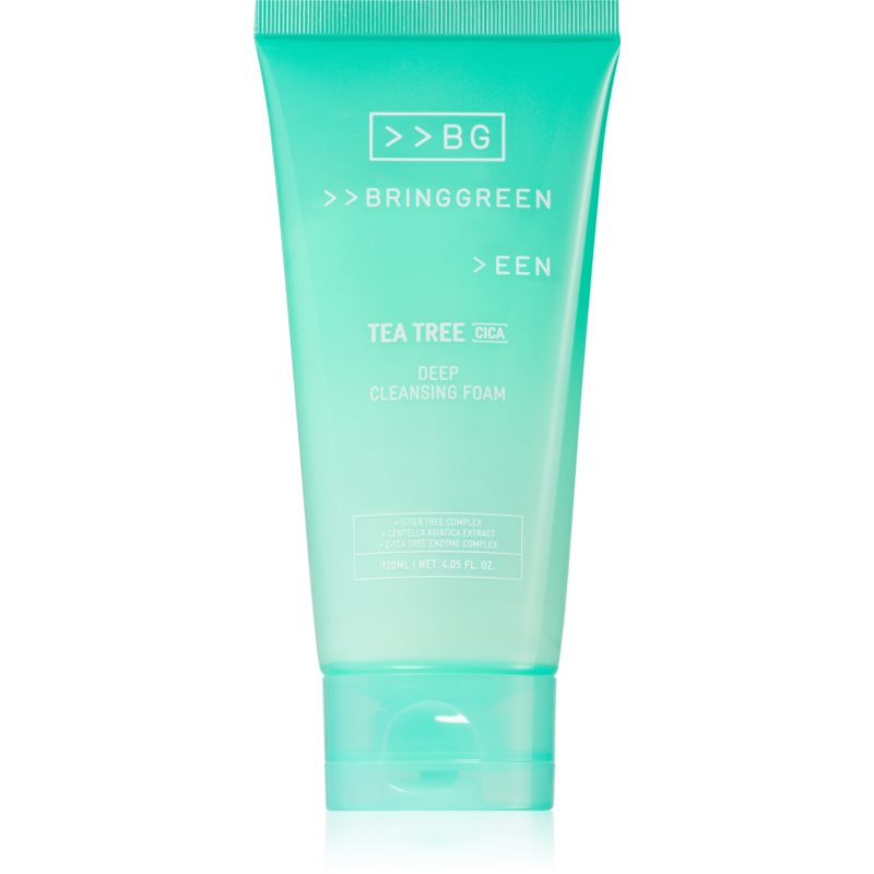 BRINGGREEN Tea Tree Cica Deep Cleansing Foam Spuma curatare intensa. cu efect calmant 120 ml