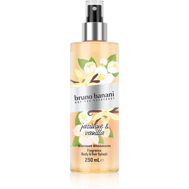 Bruno Banani Sunset Blossom Jasmine & Vanilla spray parfumat pentru corp și păr pentru femei 250 ml