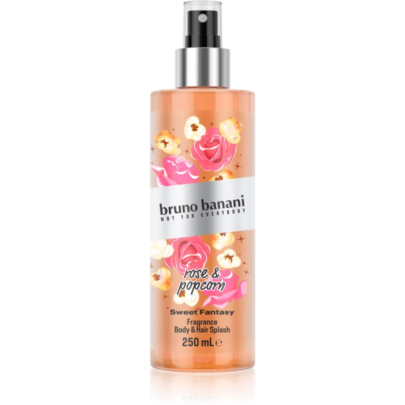 Bruno Banani Sweet Fantasy Rose & Popcorn spray de corp parfumat pentru corp si par pentru femei 250 ml