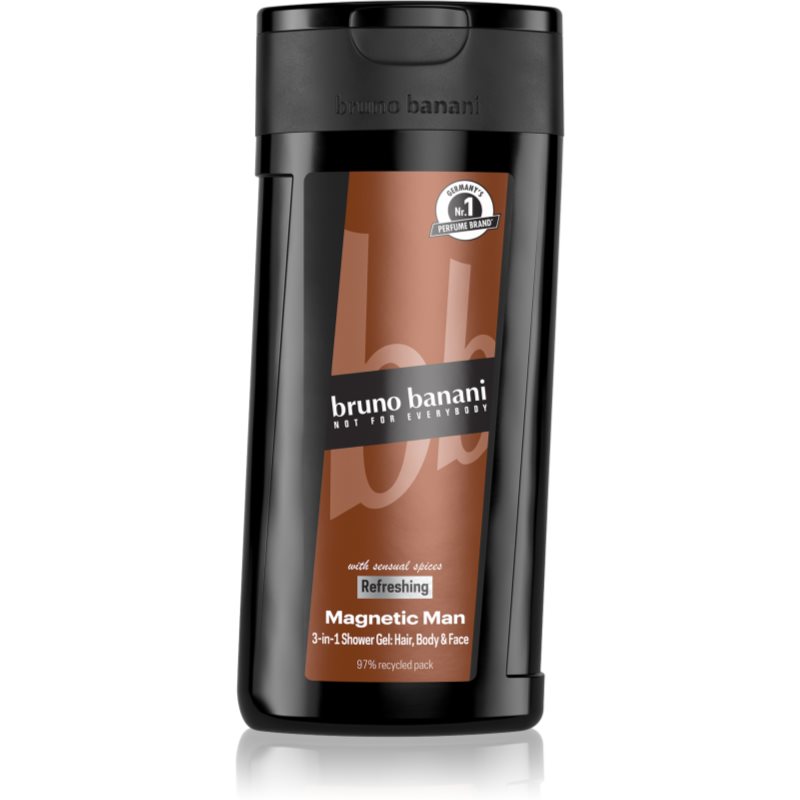 Bruno Banani Magnetic Man gel parfumat pentru duș 3 in 1 pentru bărbați 250 ml