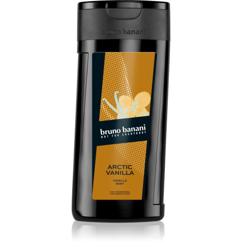 Bruno Banani Arctic Vanilla gel de dus revigorant 3 in 1 pentru bărbați 250 ml