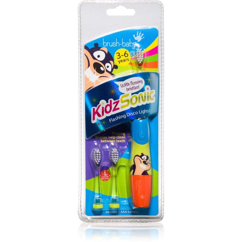 Brush Baby KidzSonic periuta de dinti electrica + capete de schimb 1 buc