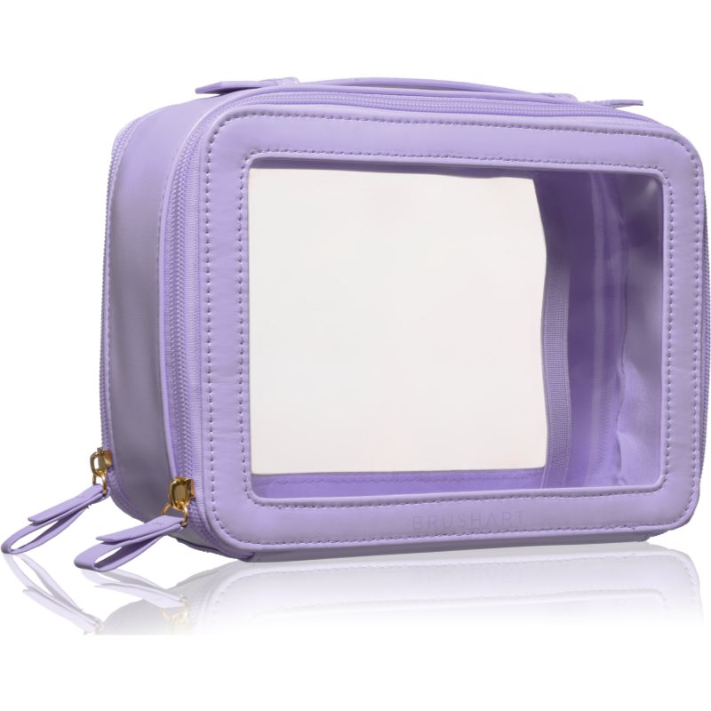 BrushArt Accessories Transparent make-up case servietă pentru cosmetice Lilac 1 buc