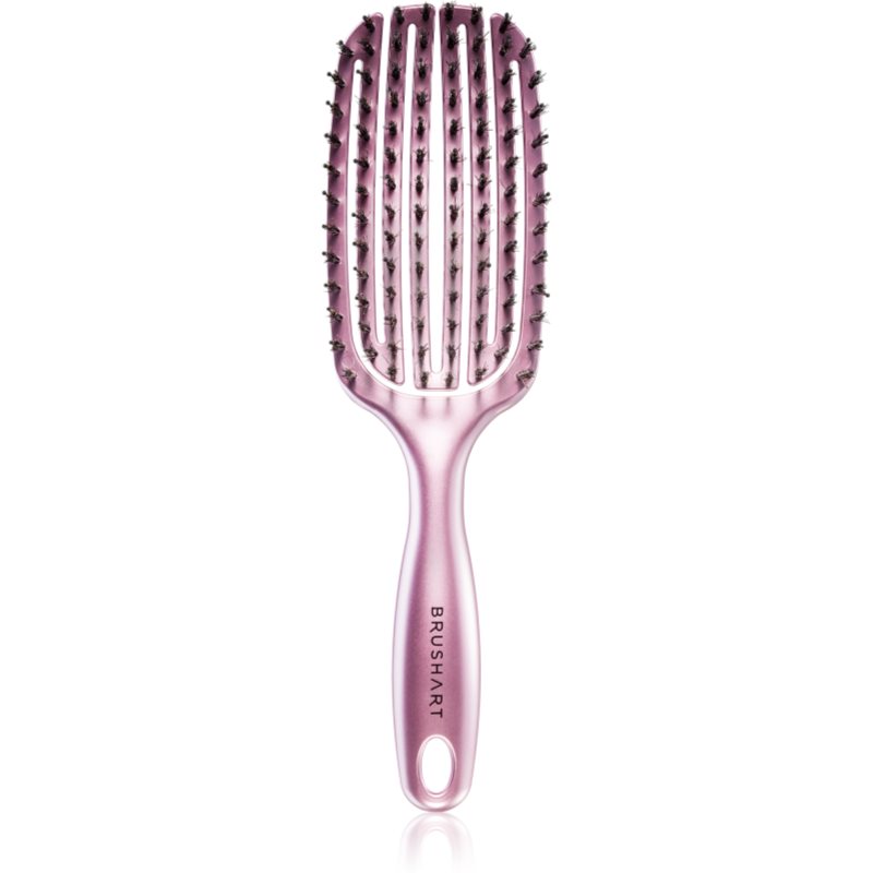 BrushArt Hair Vent blowdry hairbrush with boar bristles perie de par cu peri de nailon și de mistreț Medium 1 buc