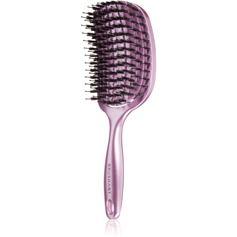 BrushArt Hair Vent blowdry hairbrush with boar bristles perie de par cu peri de nailon și de mistreț Large 1 buc