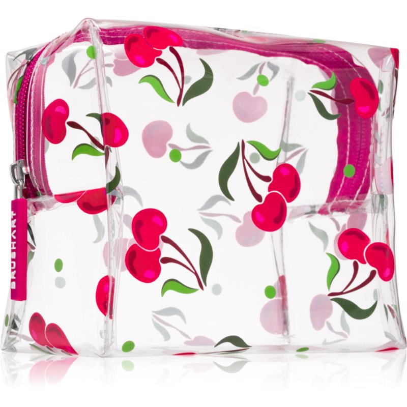 BrushArt Accessories Transparent cosmetic bag geantă de cosmetice transparentă Sweet Cherry 1 buc