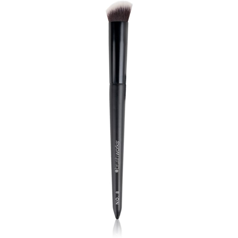 Brushworks Precise Angled Concealer Buffing Brush pensula pentru corector tip NO. 8 1 buc