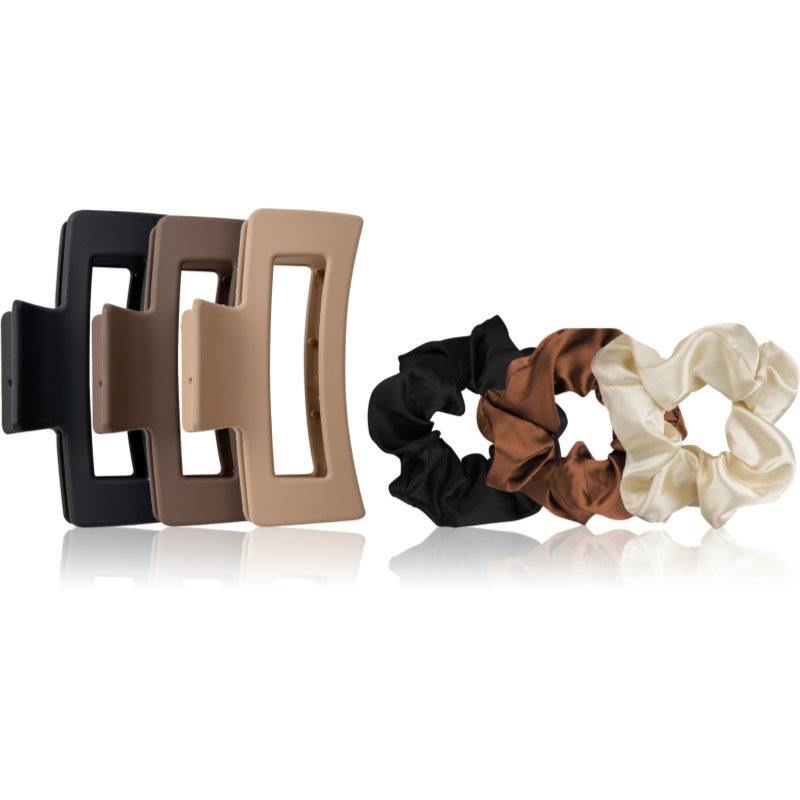 Brushworks Natural Hair Clip & Scrunchie Set set cadou pentru păr