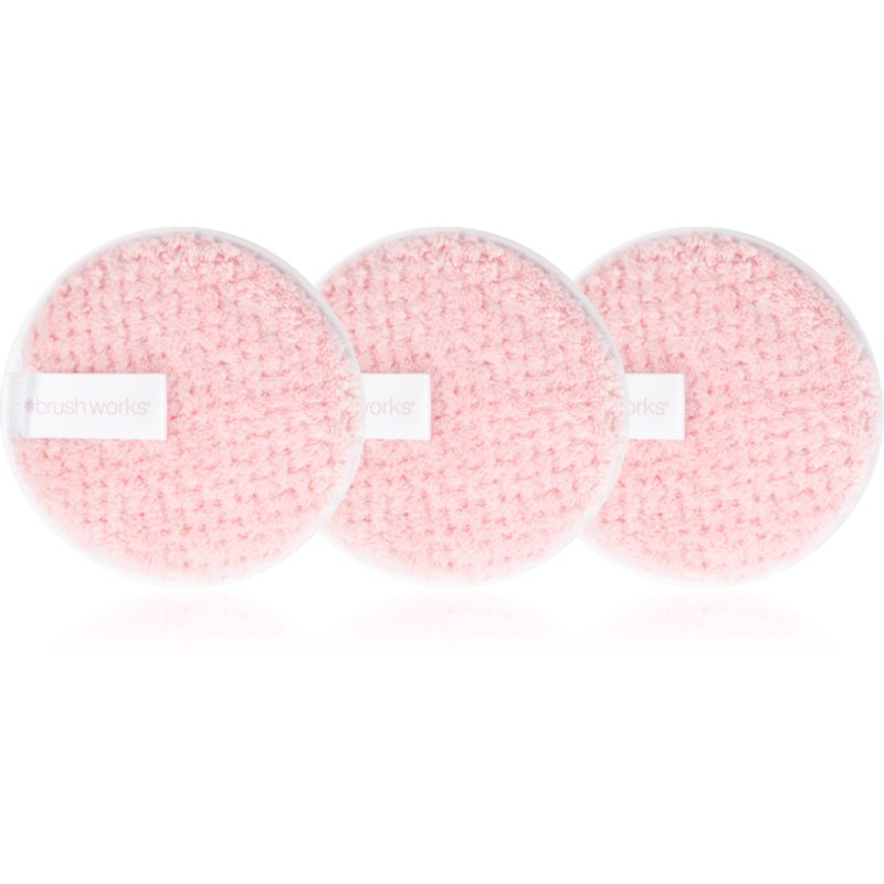 Brushworks Reusable Makeup Remover Pads dischete demachiante lavabile 3 buc Brushworks Reusable Makeup Remover Pads dischete demachiante lavabile 3 buc