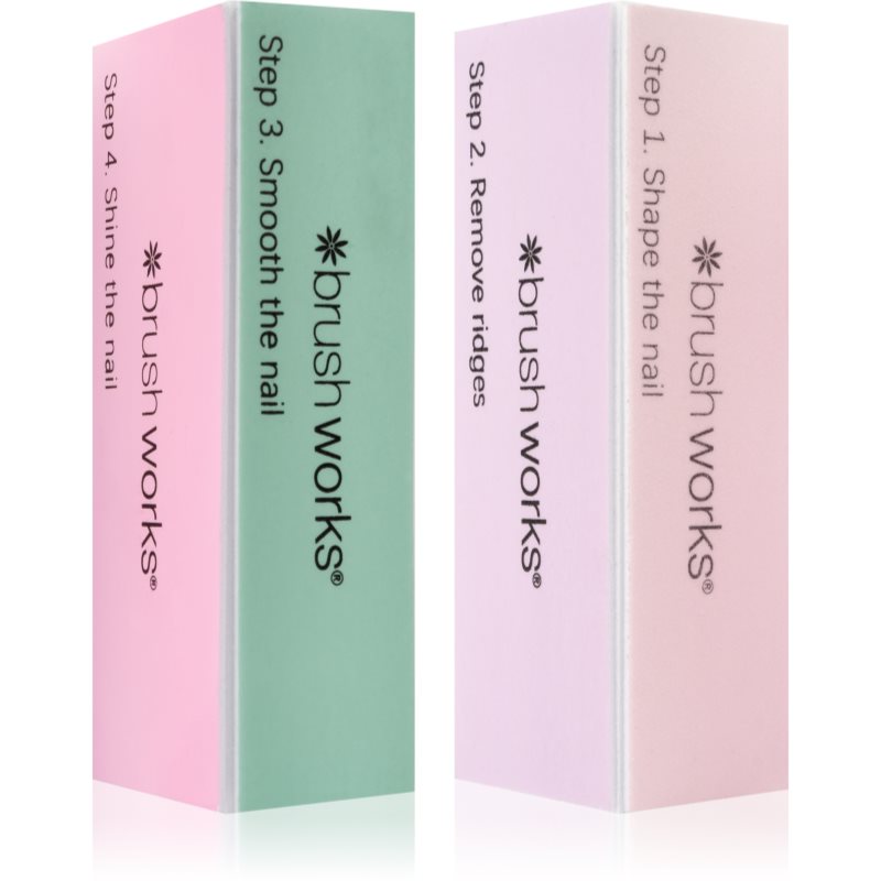 Brushworks Pastel Buffing Blocks bloc de lustruire pentru unghii