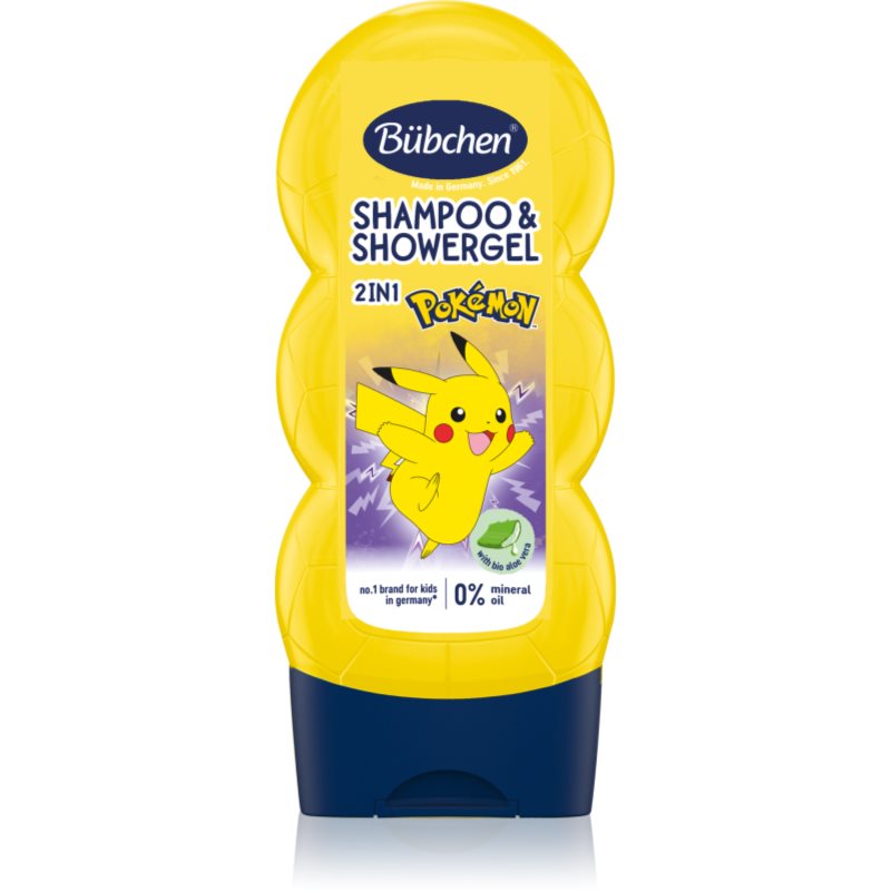 Bübchen Shampoo &amp; Shower Gel Pokémon Gel de dus si sampon pentru copii 230 ml