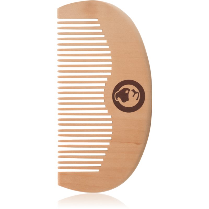 Bulldog Original Beard Comb pieptene din lemn pentru barba Peach Wood 10,4 cm 1 buc