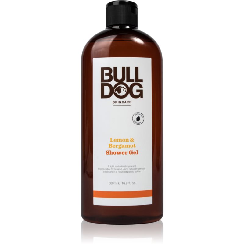 Bulldog Lemon & Bergamot Shower Gel Gel de duș pentru bărbați 500 ml