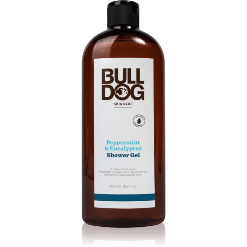 Bulldog Peppermint & Eucalyptus Shower Gel Gel de duș pentru bărbați 500 ml